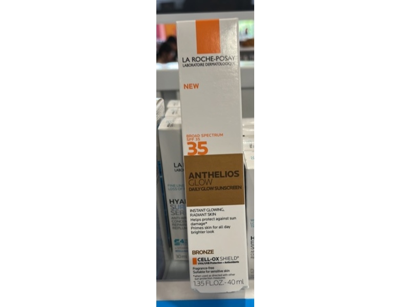 La Roche-Posay Anthelios Glow Dark Sunscreen, SPF 35 Bronze, 1.35 fl oz/40 mL