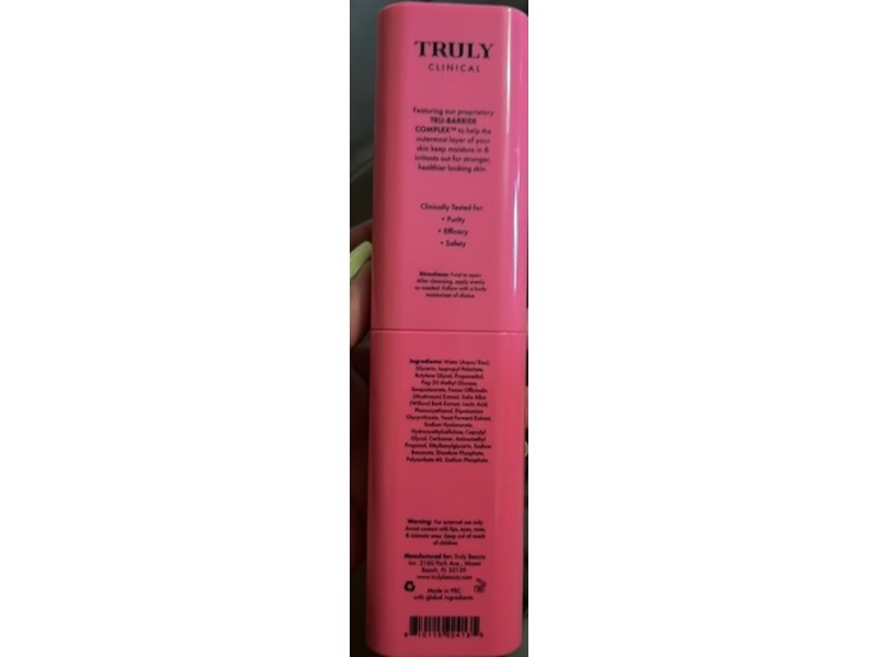 Truly Clinical The Clearing Body Serum, 3.1 fl oz/90 mL