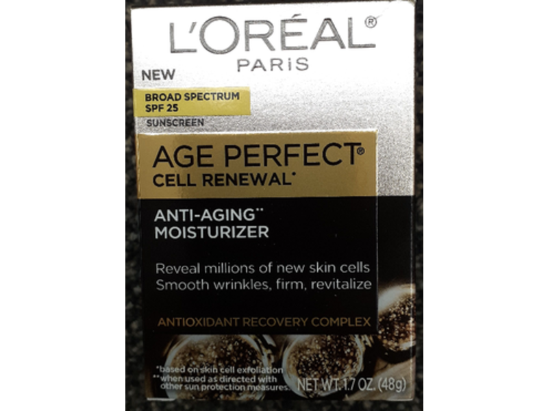 L'Oreal Paris Age Perfect Cell Renewal Anti-Aging Moisturizer, SPF 25, 1.7 oz/48 g