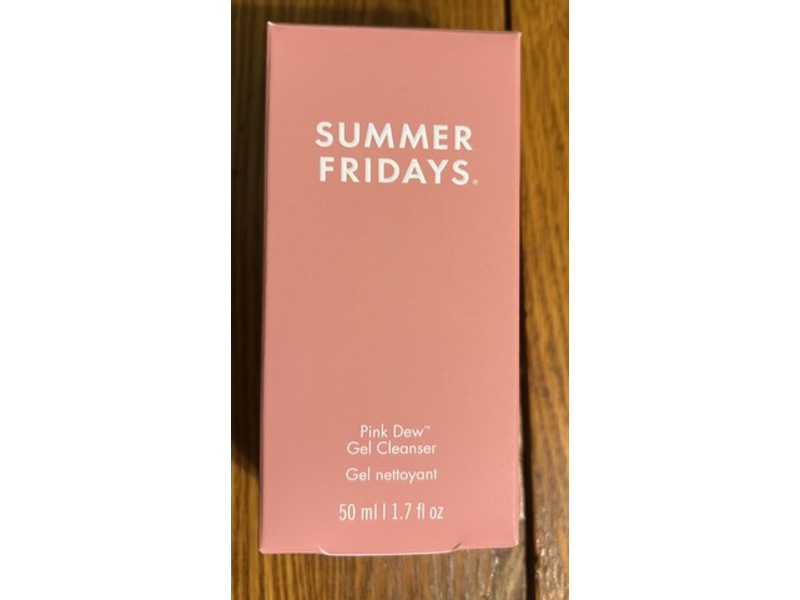 Summer Fridays Gel Cleanser, Pink Dew, 1.7 fl oz/50 mL