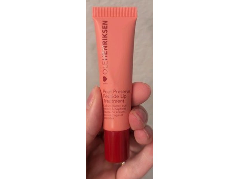 Ole Henriksen Pout Preserve Peptide Lip Treatment, Strawberry Sorbet, 0.4 oz/ 12 mL