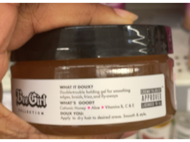 The Doux Bee Girl Push it! Braid & Edge Gel, 8 fl oz/237 mL