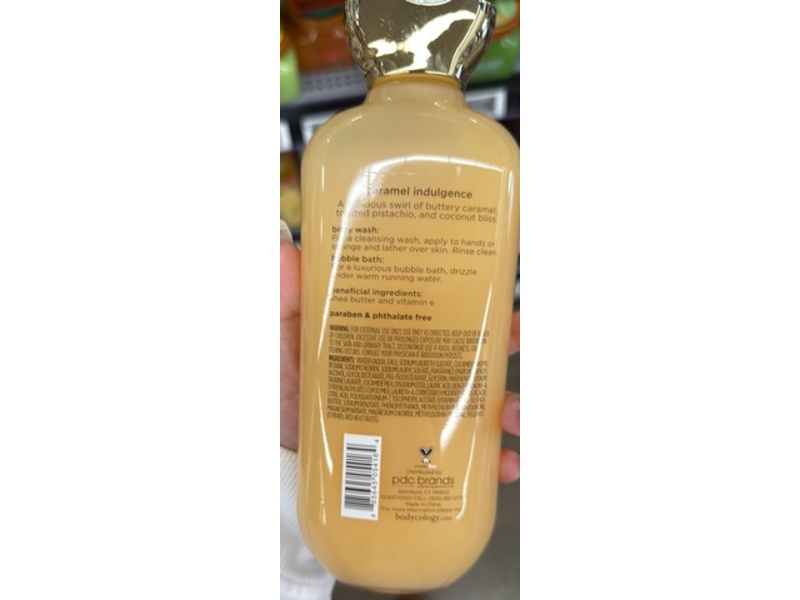 bodycology 2 In 1 Body Wash & Bubble Bath, Caramel Indulgence, 16 fl oz/473 mL