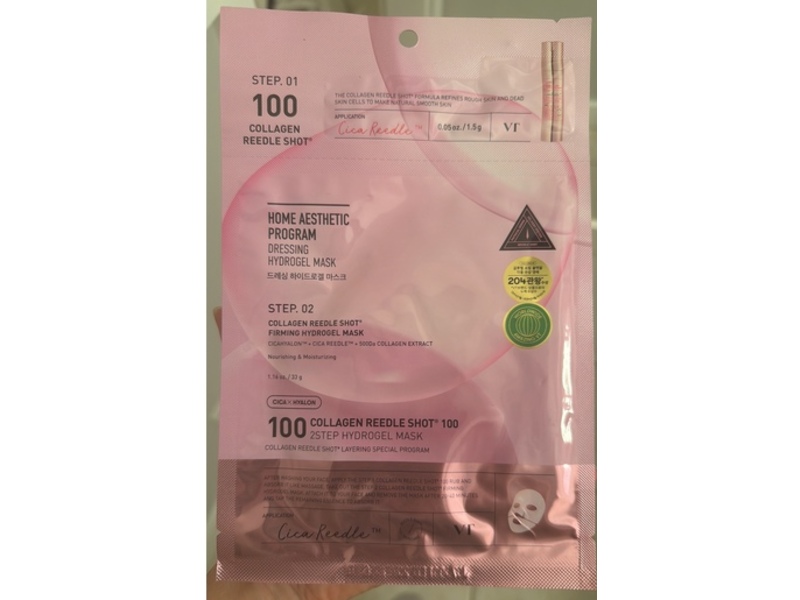 VT Cosmetics Collagen Reedle Shot 100 Serum + Hydrogel Mask Duo