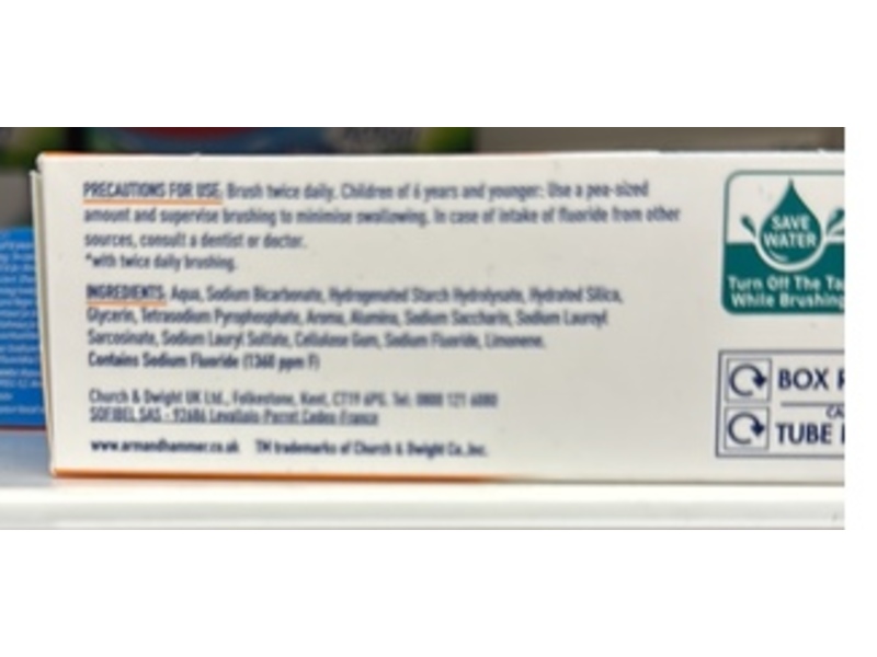 Arm & Hammer Advance Deep Clean Baking Soda Toothpaste, 75 mL