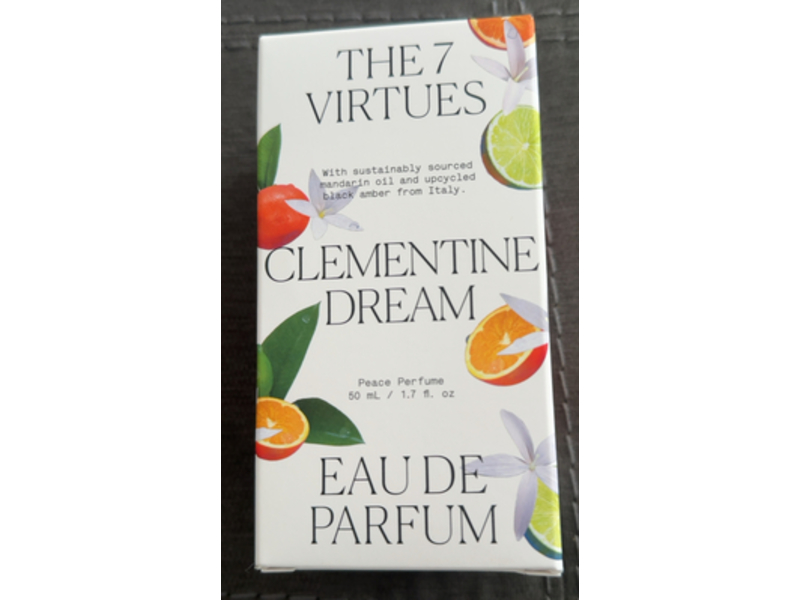 The 7 Virtues Clementine Dream Eau De Parfum, Vanilla, 1.7 fl oz/50 mL