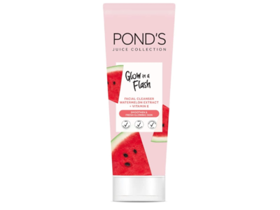 Ponds Juice Collection Glow In A Flash Facial Cleanser, Watermelon Extract, 3.1 fl oz/90 g