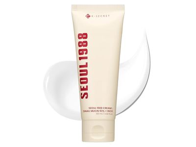 K-Secret Seoul 1988 Cream, Snail Muchin + Rice, 3.38 fl oz/100 mL