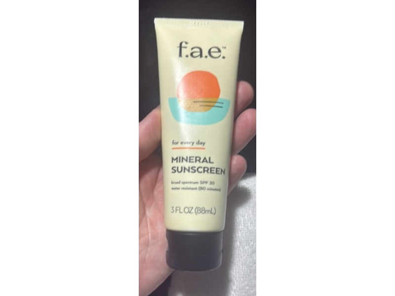 f.a.e. Mineral Sunscreen, SPF 30, 3 fl oz/88 mL