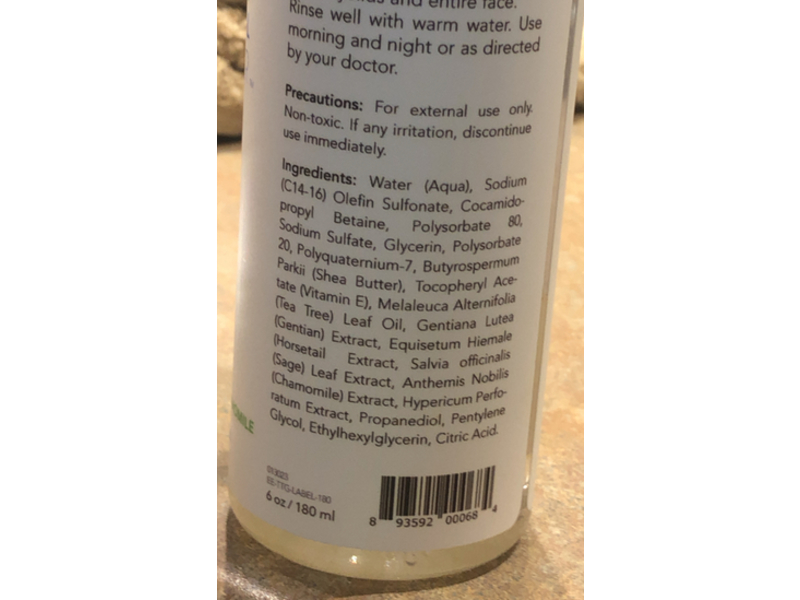 Eye Eco Eyelid & Facial Cleanser, Tea Tree, 6 oz/180 mL