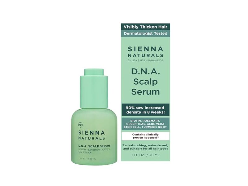 Sienna Naturals D.N.A. Scalp Serum Density Nourishing Actives Serum, 1 fl oz/30 mL
