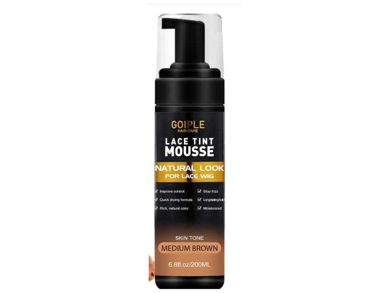 Goiple Lace Tint Mousse, Medium Brown, 6.8 fl oz/200 mL