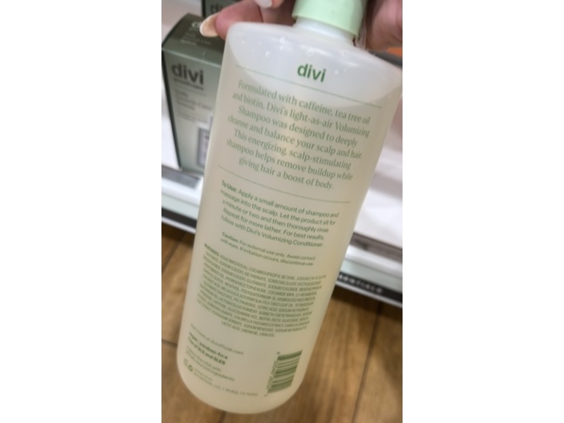 Divi Volumizing Shampoo, 34 fl oz/1 L
