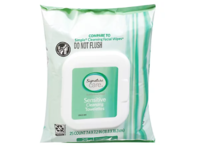 Signature Care Sensitive Cleansing Towelettes, 25 Count - thumbnail 1