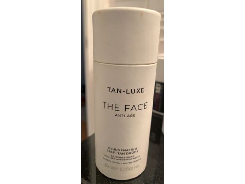 Tan-Luxe The Face Anti-Age Rejuvenating Self-Tan Drops, Medium/Dark, 30 mL