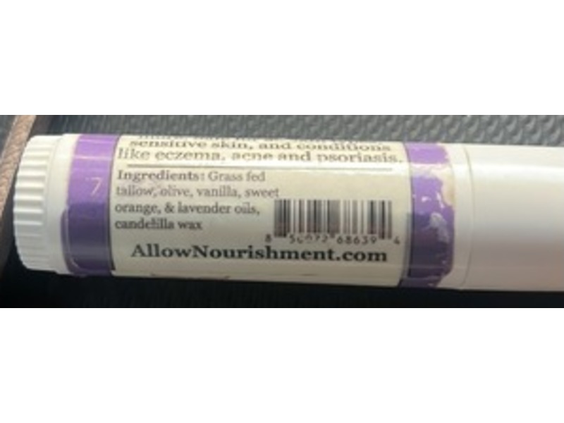Allow Nourishment Tallow Lotion Stick, Milky Way, 50 oz