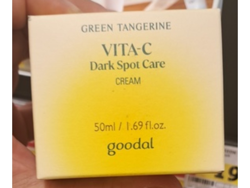 Goodal Green Tangerine Dark Spot Cream, Vitamin C, 1.69 fl oz/50 mL