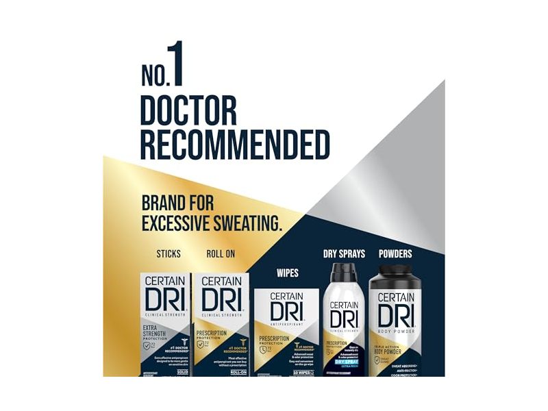 Certain Dri Women Body Powder, Calamine Scent, 8 oz/226 g