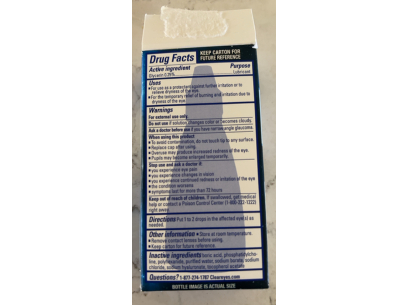 Clear Eyes Nighttime Restoring Eyes Drops, 0.5 fl oz/15 mL