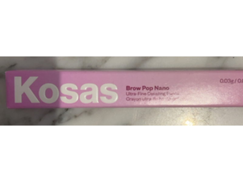 Kosas Brow Pop Nano Ultra-fine Detailing Pencil, Medium Brown, 0.001 oz/0.03 g