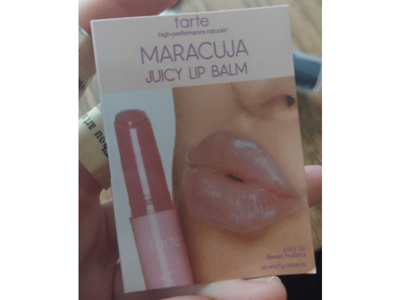 Tarte High Performance Naturals Maracuja Juicy Lip Balm, Rose, 0.0246 oz/0.7 g