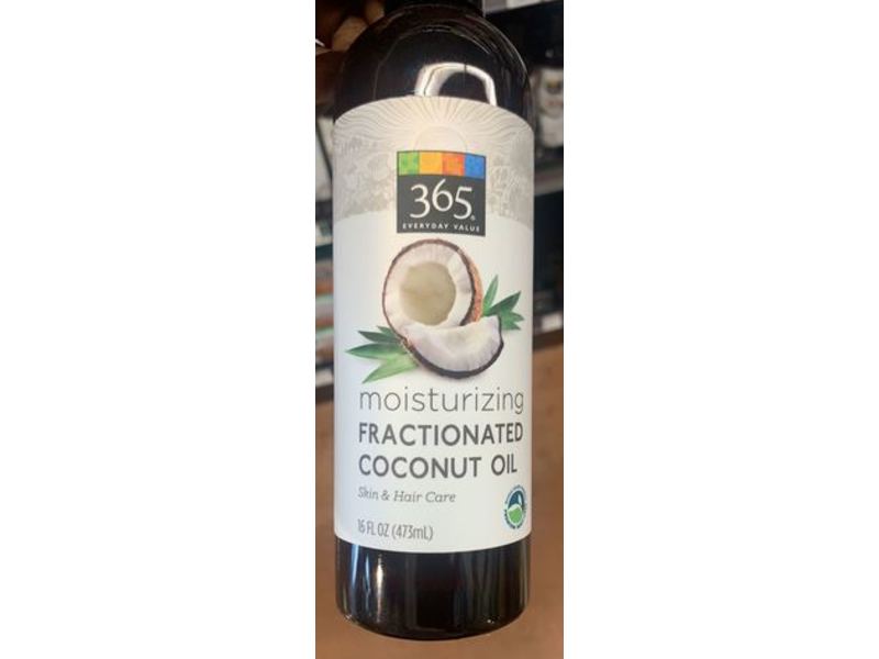 365 Everyday Value Moisturizing Fractionated Oil, Coconut, 16 fl oz/473 mL