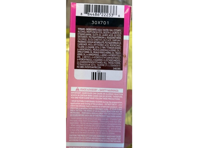 Matrix SoColor Sync Prebondef Alkaline Toner, 8M, 2 oz/60 mL