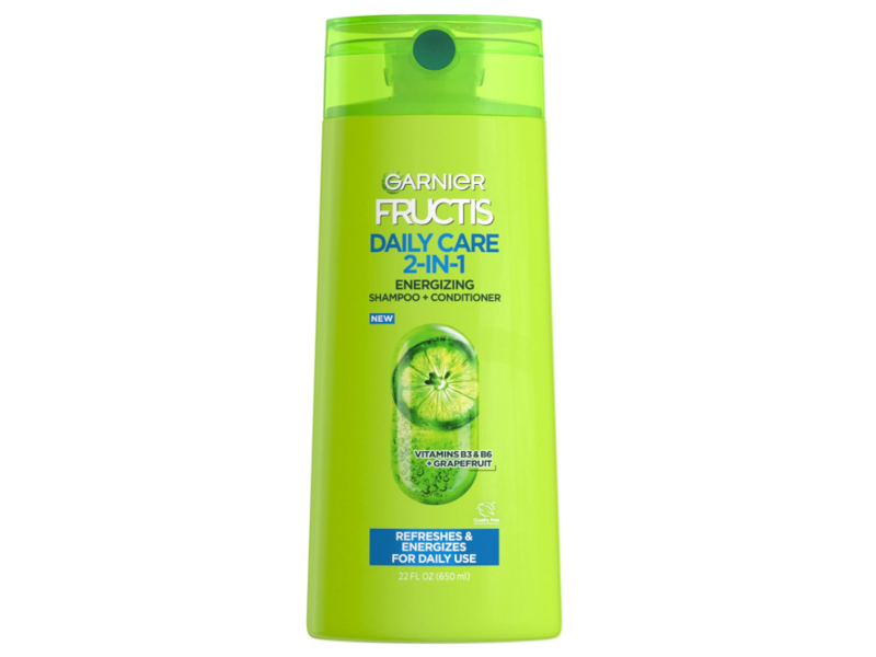 Garnier Fructis Daily Care 2 In 1 Energizing Shampoo & Conditioner, Vitamins B3 & B6 + Grapefruit, 22 fl oz/650 mL, 2 Pack