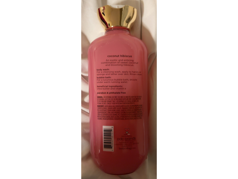 Bodycology 2 In 1 Body Wash & Bubble Bath, Coconut Hibiscus,16 fl oz/473 mL