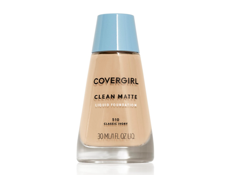 CoverGirl Clean Matte Liquid Foundation, 510 Classic Ivory, 1 fl oz/30 mL