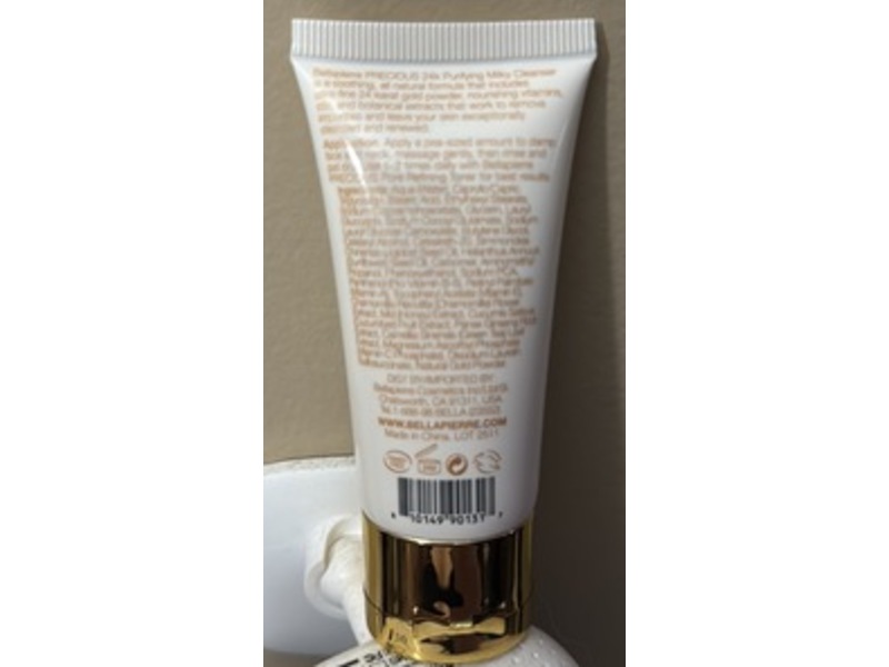 Bellapierre Precious Purifying Milky Cleanser, 24K Gold, 1.01 fl oz/30 mL