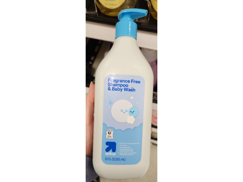 up&up Shampoo & Baby Wash, Fragrance Free, 20 fl oz/ 591 mL