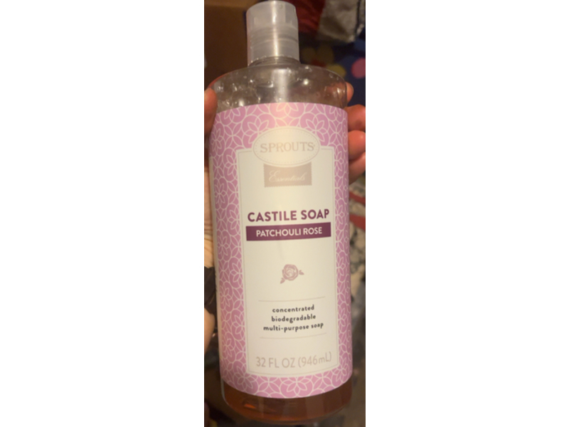 Sprouts Castile Soap, Patchouli Rose, 32 fl oz/946 mL