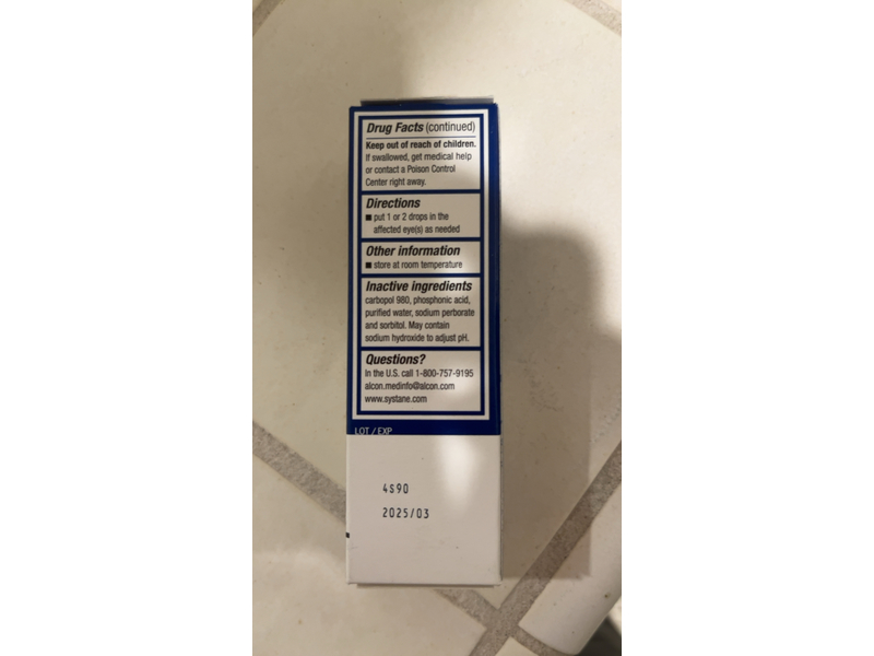 Systane Night Gel, 10 g (0.35 oz)