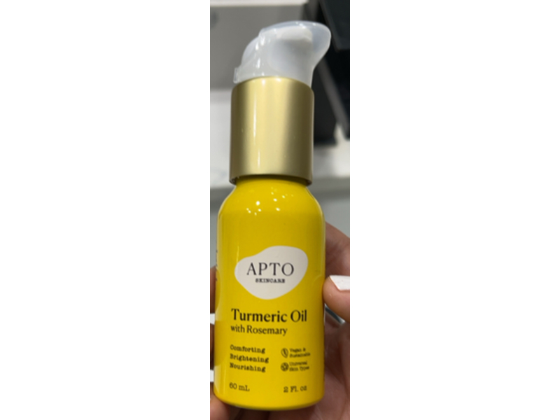 Apto Skincare Turmeric Oil, Rosemary, 2 fl oz/60 mL
