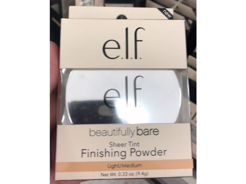 e.l.f. Cosmetics Beautifully Bare Sheet Tint Finishing Powder, Light/Medium, 0.33 oz/9.4 g