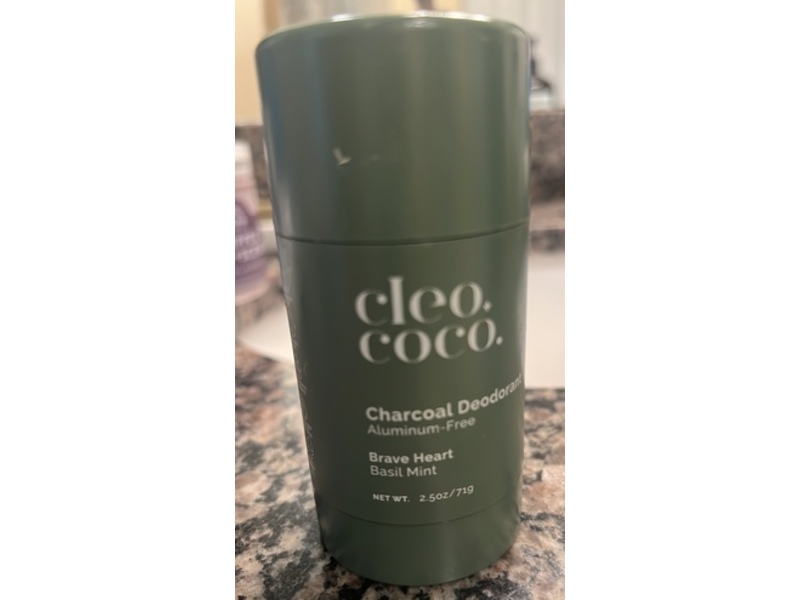 Cleo + Coco Natural Deodorant, Basil Mint, 2.2 oz/62 g
