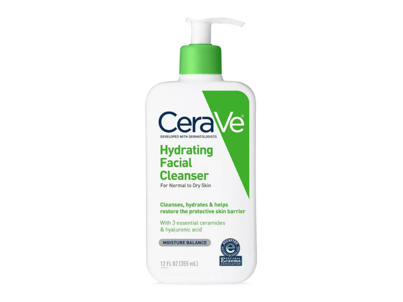 CeraVe Hydrating Facial Cleanser, Normal to Dry Skin 8 fl oz/355 mL