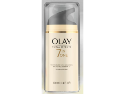 Olay Total Effects 7 In One Moisturizer&Sunscreen, SPF 15, 3.4 fl oz/100 mL