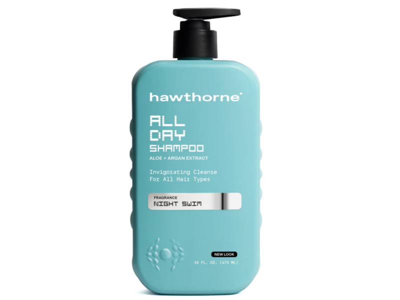 Hawthorne Night Swim All Day Shampoo, Aloe + Argan Extract, 16 fl oz/473 mL