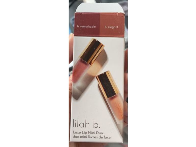 Lilah B. Luxe Lip Mini Duo, B. Elegant, B. Remarkable, 1.8 mL