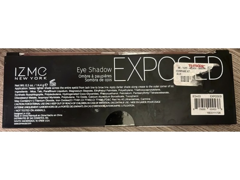 Izme New York Eye Shadow Palette, Exposed, 0.5 oz/14.4 g