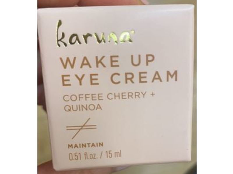 Karuna Wake Up Eye Cream, Coffee Cherry + Quinoa, 0.51 fl oz/15 mL