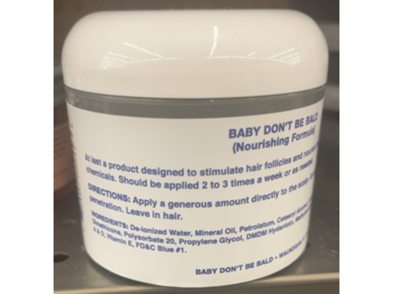 Baby Don't Be Bald Nourishment For Hair & Scalp, 4 oz