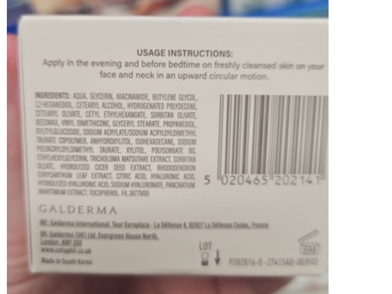 Cetaphil Healthy Radiance Brightening Night Comfort Cream, Niacinamide + Sea Daffodil, 50 g