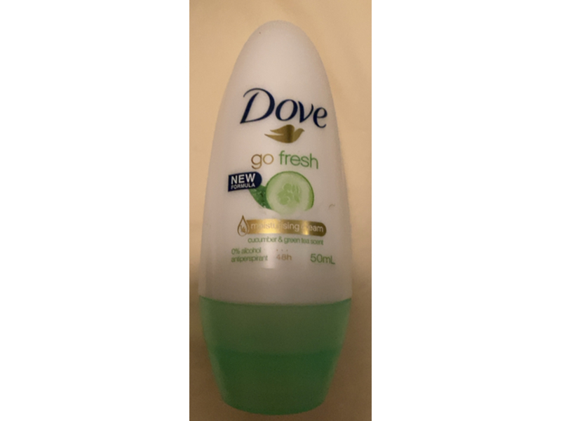 Dove Go Fresh Moisturising Cream Antiperspirant Roll-on, Cucumber & Green Tea, 50 mL
