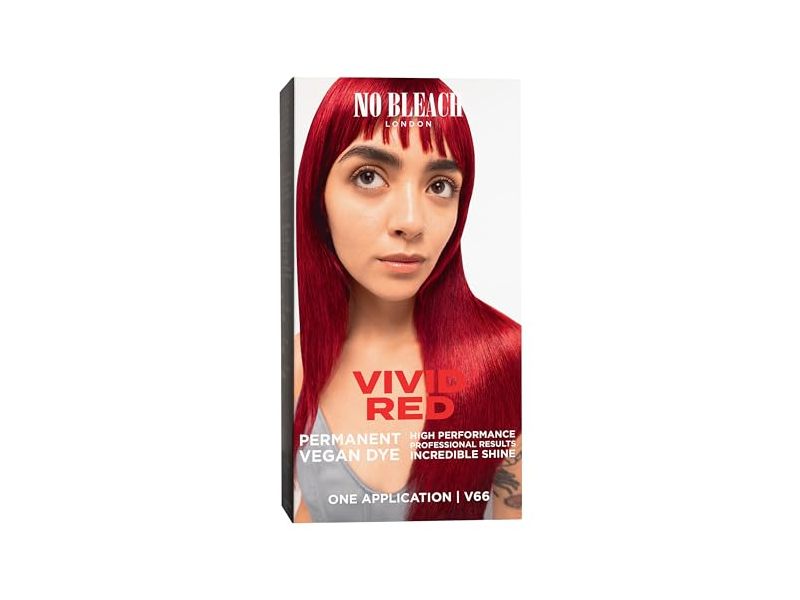 Bleach London Permanent Hair Dye Kit, Vivid Red