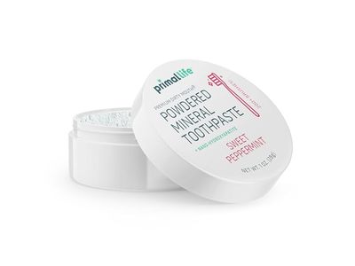 Primalife Powdered Mineral Toothpaste, Sweet Peppermint, 1 oz/28 g