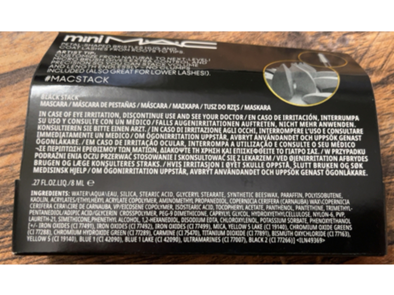 M.A.C Infinite - Build Volume + Length Stack Mascara, Black, 0.27 fl oz/8 mL