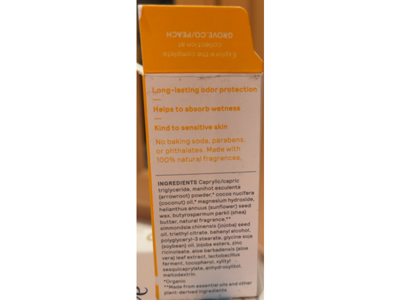 Peach Start Fresh & Feel Good Deodorant Stick, Citrus Vetiver, 1.78 oz/50 g